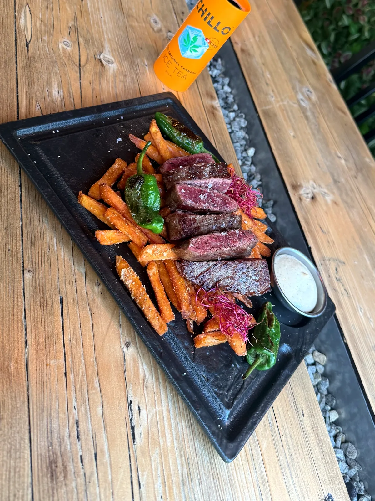 Hátszín steak édesburgonyával