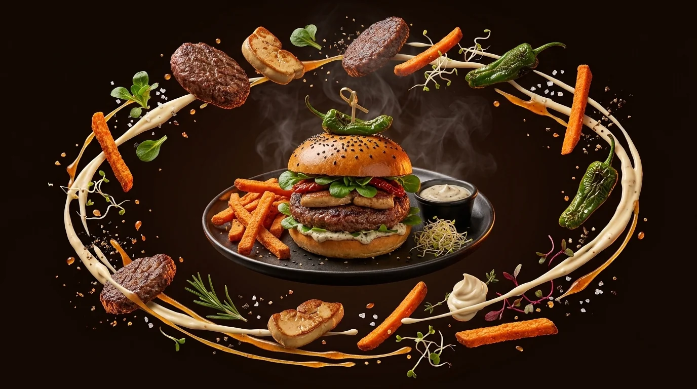 Royal Burger – Angus marha grillezett libamájjal